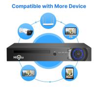 Hiseeu 5MP POE sistema de cámara de seguridad, grabador de video en red de 8CH H.265, detección de humanos AI, visión nocturna HD, impermeable IP66, sin HDD - details 12
