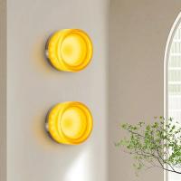 Lámpara De Pared Moderna Colorida LED Para Dormitorio Hotel Decoración Fondo Luz Fixa Redonda Nórdica Auto-Contenida Incluye Bombilla - details 2