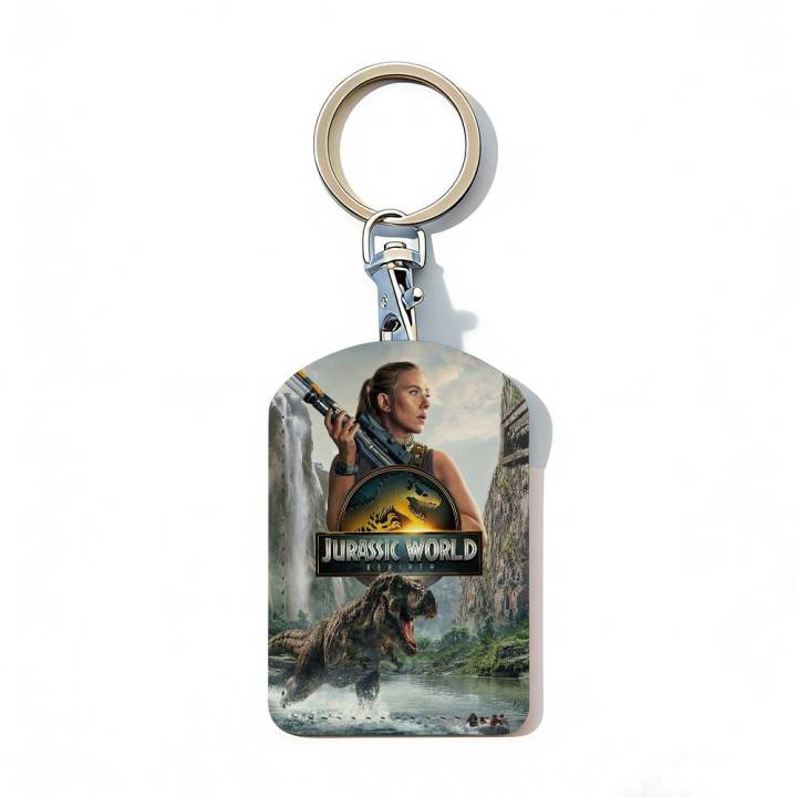 Movie J-Jurassic W-WorldS Rebirth Card Holder With Keychain Executive Protection For Bank Credit Subway Bus Case