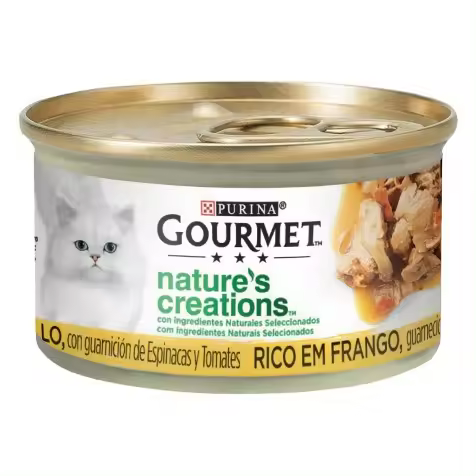 Purina Gourmet Nature's Creations Pollo Gatos Latas 85 Gr - 1