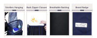 Bolso De Diaper Multifuncional Para Bebé Insular Elegante Bolsa De Camarón Para Mamá Viaje Cambio Con Carrito De Manos Para Mujer Tamaño Medio - details 30