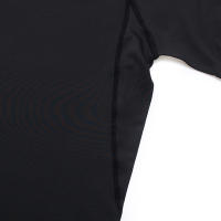 Camiseta De Compresión Para Hombre Fitness Entrenamiento De Correr En La Playa Secado Rápido Protección Contra Arrugas Sportswear De Gimnasio Manga Corta Ajustada - details 7