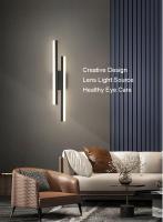 Lámpara De Pared LED Para Interior Estilo Minimalista Moderno Acero Y Acrílico Para Dormitorio Sala De Estar Pasillo Y Escalera Luz Scandinava - details 11