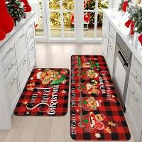 Alfombra De Cocina Navideña Joyful Tapete Antifatiga De Tela Cuadrícula Para Decoración De Fiestas Y Vacaciones Material Poliéster 100% - details 0
