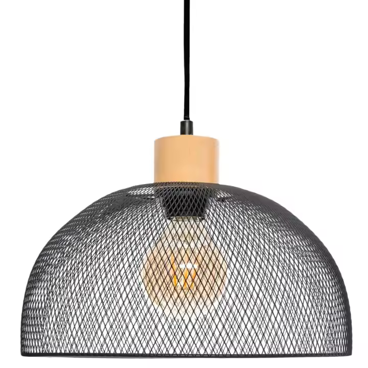 Atmosphera Lámpara Colgante Metal y Madera Elegante Diseño Minimalista - 1