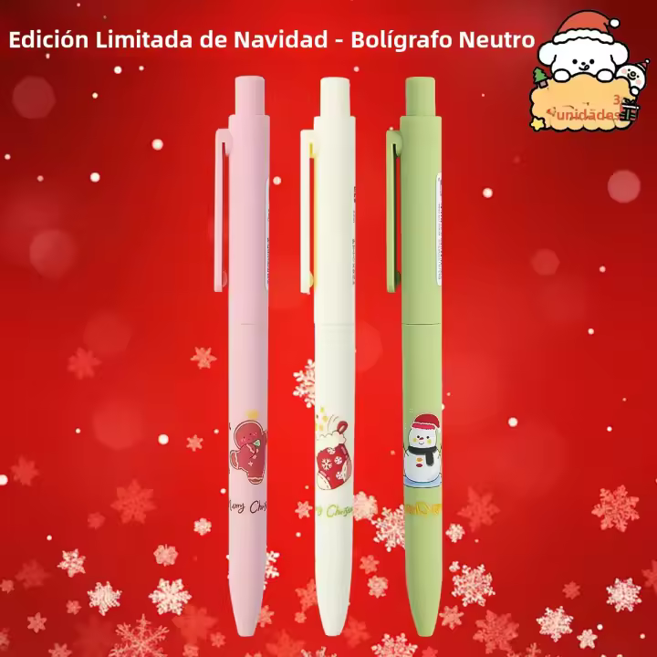 Lápices De Gel WQN Para Navidad 3/6/12PCS Escriben Suavemente Adecuados Para La Escuela Regalos De Papelería Material Plástico Tamaño De Punto De Escritura 0.5mm - 1