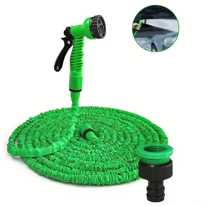 Bomba De Agua Mágica Expansible 7 Funciones De Rociado Para Lavar Coche Y Riego Del Jardín Tubo De Jardín Ajustable De Alta Presión - 1