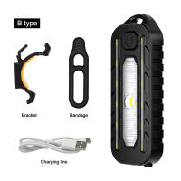 Luz De Emergencia LED Roja Y Azul Con Clip Recargable USB Luz De Seguridad Intermitente Para Hombro Torcha De Aviso Para Bicicleta Luz De Cola De Seguridad - details 13
