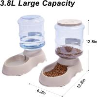 Fuente automática de comida/Dispenser-3.75Lx DE AGUA 2 piezas-Alimentación para Perro/Gato/croquetas Accesorios de Tazón para mascotas - details 0