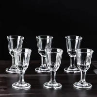 6pcs Vaso De Licor 10ml Pequeño Vaso De Vidrio Transparente Para Bebidas Copa De Vino Dispensador De Esencias Para Fiesta - details 0