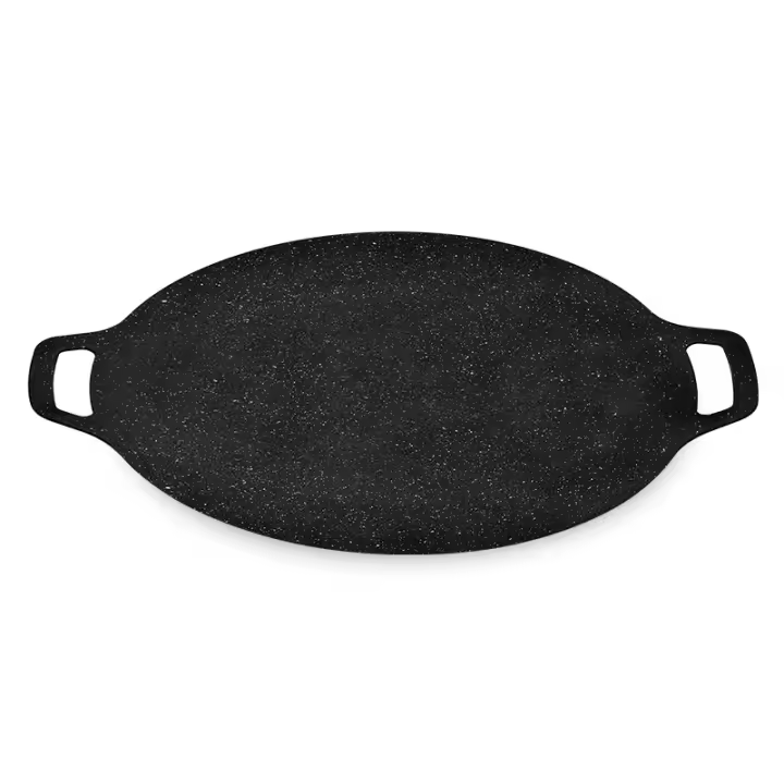 Sartén coreana, superficie revestida de piedra médica, sartén antiadherente sin humo, adecuada para barbacoas en interiores y exteriores, barbacoa, sartén - 1