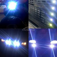 2Pcs DRL 18MM Lámparas De Ojo De Águila Para Coche Con Carcasa De Plata LED De Día Para Automóviles Luz De Parada Retroiluminación Universal 12V 9W - details 13