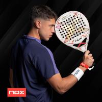 Pala de Pádel NoxSport AT Pro Cup 2024/ Blanca y Naranja - details 1