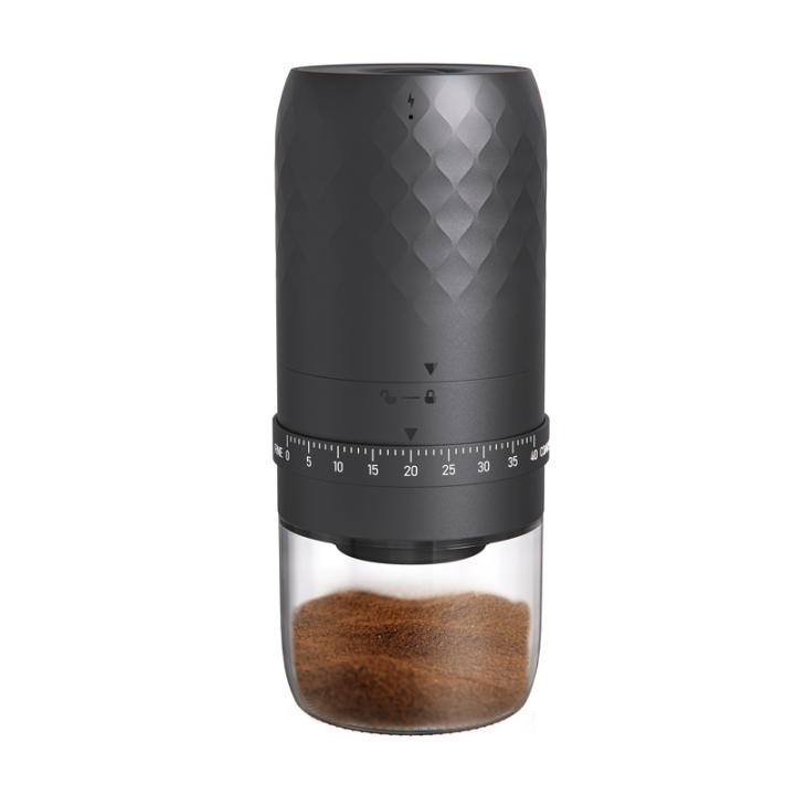 Molino de Café Kolitong para Hand Drip y Expreso | Modos Profesionales Duales · 30 Grados Ajustables · Cuchillas Silenciosas de Inoxidable | Eléctrico, Recargable USB y Portátil para Hogar y Viaje KMDJ-3AW