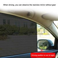 2Pcs Pegatinas De Sol Para Coche Electrostáticas Bloqueo De Luz Y Calor Para Ventanas Lateral Traseras Película De Cubierta - details 11