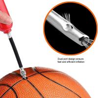 10Pcs Agujas De Aire Para Balón De Acero Inoxidable Punzón De Bomba De Inflado Para Baloncesto Y Fútbol Adaptadores De Válvula Inflable - details 10
