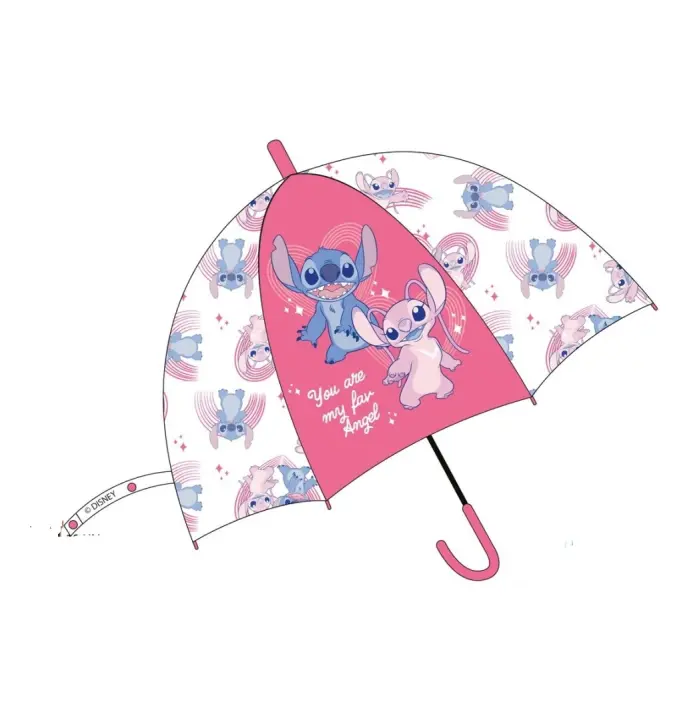 Paraguas Bubuja Stitch Automatico 43,5cm. Producto Oficial Producto Escolar Para Niños y Niñas - 1