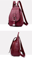 Mochila Multifuncional De Cuero Para Mujer Diseñadora Antirrobo Gran Capacidad Estilo De Viaje Moda Para Adolescentes - details 7