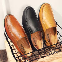Zapatos Casuales Para Hombre De Cuero Negro Talla Grande 37-47 Loafers Moccasins De Marca Lujo Respirables Slip on 2024 - details 0