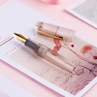 Moonman Q2 Mini Acrylic Fountain Pen EF F Nib Para Estudiantes Suministros De Escritura Oficina Regalo De Estación De Trabajo - details 0