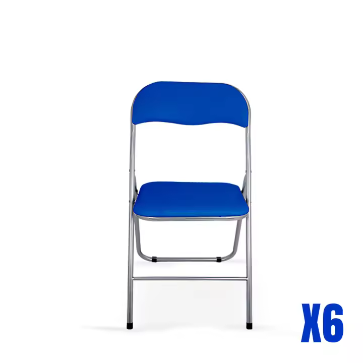Furniture Style S.L. - Silla Plegable Modelo Sevilla - Base y Respaldo en Piel Sintética - Estructura Metálica - 1