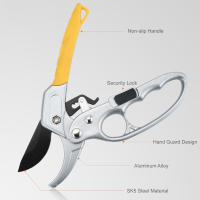 Tijeras De Podar Con Hoja De Acero Y Mango Ergonómico Herramienta De Jardinería Para Plantas Y Árboles Kit De Podar - details 11