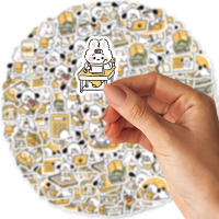 40pcs Pegatinas De PVC Impermeables Para Estudiantes Con Diseño De Perro Cartoon Decoración Para Moto Maleta Y Cuaderno - details 6