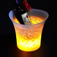 Cubo de hielo LED, 7 colores de gradiente que cambian luminoso plástico champán vino bebidas refrigerador cubo, 5L cerveza vino cubo de hielo para KTV clubes bar hogar Wedg Party - details 1