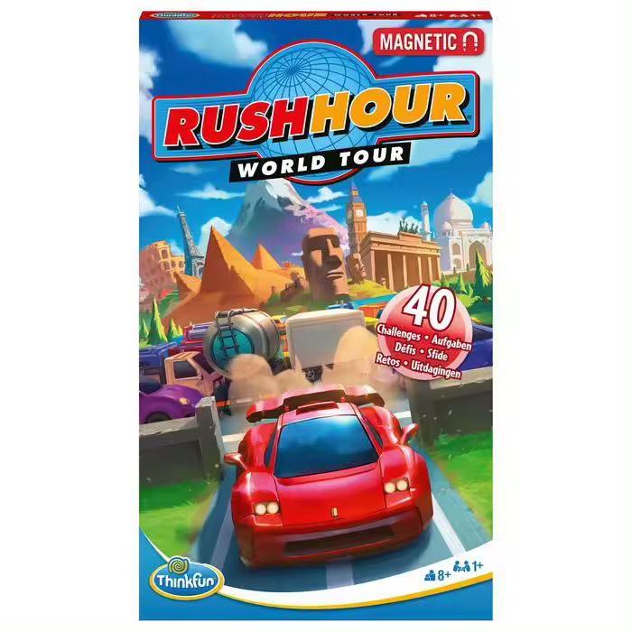 THINKFUN JUEGO RUSH HOUR WORLD TOUR MAGNETICO JUEGOS DE LOGICA 17x27x12 Cms. - 1