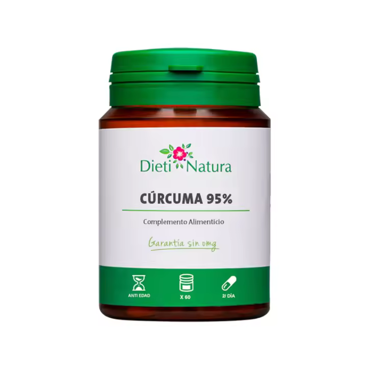 Dieti Natura Cápsulas de Cúrcuma 60 Unid. - Alta Concentración - Antioxidantes - 1