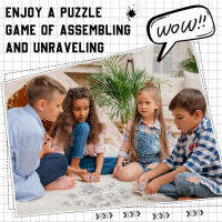 Juego De Puzzle De Hilo Metálico Desafío Cerebral IQ Prueba Juguete De Desbloqueo De Anillo Chino Juego De Magia Geométrico Para Adolescentes Y Adultos - details 3