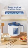 Cocina Eléctrica Doble Capa 220V Con Functions De Arroz a La Estiba Verduras Y Sopa Inteligente Antiadherente Para El Hogar Con Enchufe EU - details 2