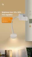 Lámpara De Libro Plegable Mini Con Clip Luz Nocturna LED Recargable USB 3 Modos Protección Ocular Dimmer Continuo Flexible Para Lectura En La Habitación - details 4