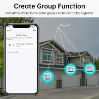 Módulo Controlador Inteligente Para Puerta De Garage Tuya WIFI/Zigbee Compatibilidad Con Alexa Google Home Assistant Siri Voceado Control - details 9