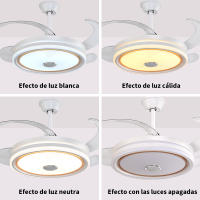 Ventilador de Techo con Luz LED 96W , Control Remoto, 130cm, 6 Velocidades, Temporizador, Luz Regulable (3000K-6500K), Función Reversible, Silencioso - details 8