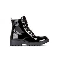 Botas militares niña GEOX J9420G C9999 MILITAR CHAROL NEGRO 29510 23I - details 5