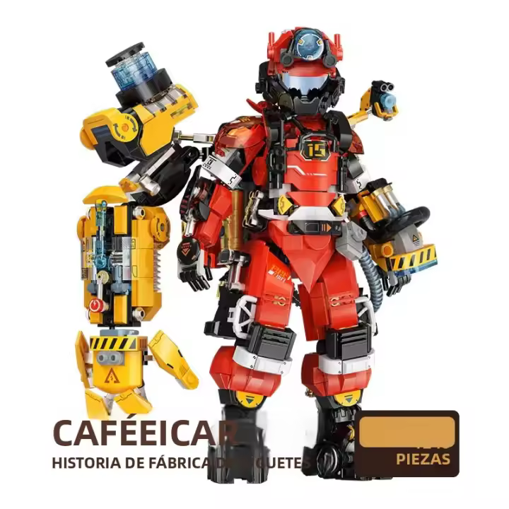 Juguetes De Bloques De Construcción Mecha Robot Policia Ciudadano Fuego Rescate Para Niños Y Adultos Regalos De Cumpleaños - 1