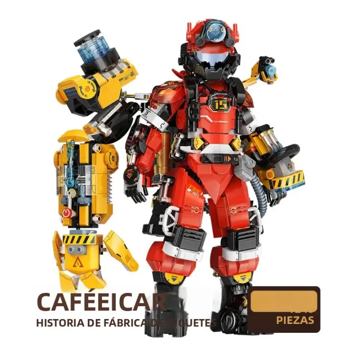 Juguetes De Bloques De Construcción Mecha Robot Policia Ciudadano Fuego Rescate Para Niños Y Adultos Regalos De Cumpleaños - 1