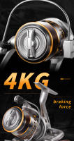 Carrete De Pesca Spinning LD Serie 1000-7000 5.2:1 Ratio De Engrosamiento 26LB Desbaste Máximo Envolvente Metálico CNC Para Agua Dulce Y Salada - details 4