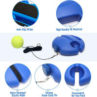 Bola De Tenis De Entrenamiento Con Base De Cuerda Herramienta De Ejercicio Para Autoestudio Dampener Adecuada Para Deportes - details 6
