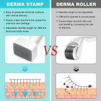 Sistema De Rollo De Agujas Microneedoras Derma Stamp DRS 140A Con Agujas Ajustables Para Tratamiento De Pérdida De Cabello Y Crecimiento De Barba Herramienta De Terapia De Microneedling - details 1