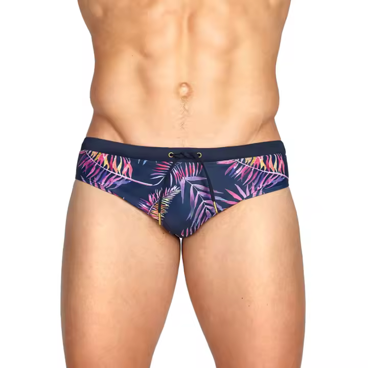 Bikini De Natación Para Hombres UXH Bañador De Playa Biquini Bajo En La Cintura Shorts De Surfeo Secado Rápido Trunks De Natación Spandex - 1