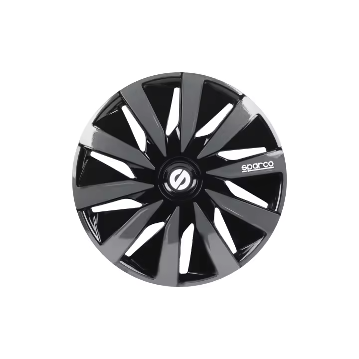 Tapacubos Bicolor SPARCO Lazio 14'' - Set de 4 Tapacubos Para Ruedas de Coche de 14 Pulgadas - Estilo Deportivo y Elegante - Marca SPARCO - 1