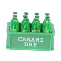 Juego De Miniatura De Casa De Muñecas 1:12 Con Botellas De Bebida Y Caja De Almacenamiento Decoración De Escena De Vida Para Muñecas - details 3