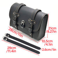 Bolsa De Sillín Para Motocicleta Con Cerradura De Contraseña Gran Capacidad Para Harley Sportster XL 883 1200 Honda Yamaha Suzuki - details 0