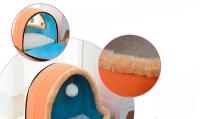 Cama Para Gato 2 En 1 Con Almohadilla Desmontable Y Lavable Casa De Gato Interior Nido De Gato Con Toldo De Algodón Puro 100% - details 3