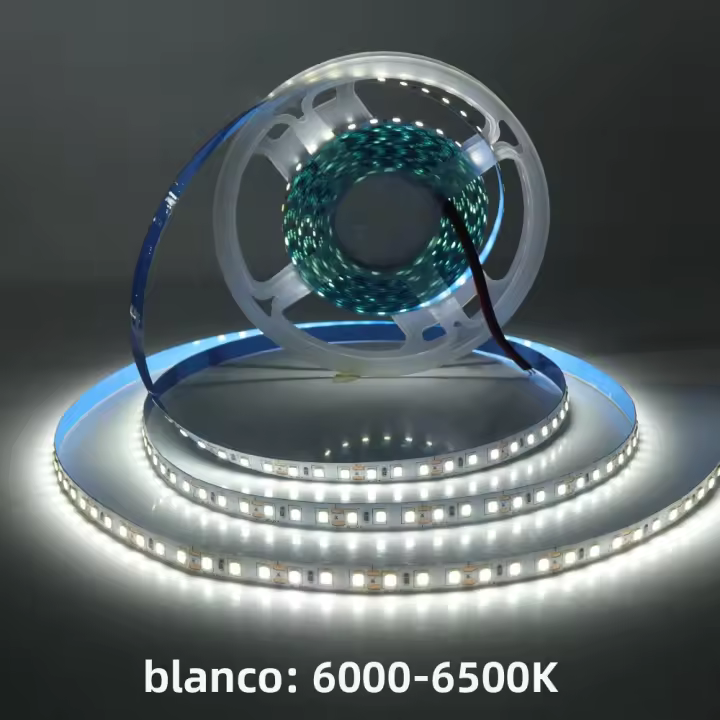 Tira LED Flexible 5M/10M DC 12V 24V SMD 2835 120LEDs/M Blanca/Calor Muy Blanca Para Decoración De Hogar Luz De Cinta Tirada - 1