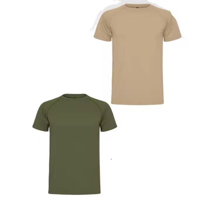 Roly Pack 2 Camisetas Deportivas para Hombres – Envío 48h – Varias Tallas – Varios Colores – 100% Poliéster Piqué-  Manga Ranglán – Protección UV - Secado Rápido –  Fresca, Transpirable y Elástica –  Ropa ideal de entrenamiento– Ligera y Cómoda - 1