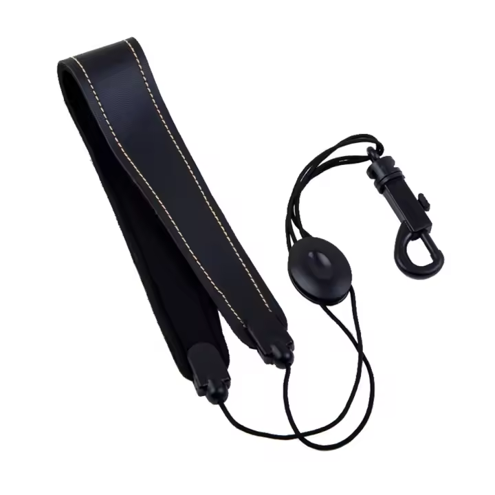 Correa De Hombro Para Saxofón Ajustable De Cuero Y Nylon Padded Con Hebilla De Gancho Accesorios Para Instrumentos De Viento De Alta Calidad - 1