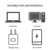 Luz De Noche LED USB Mini Luz Cálida 5V Super Brillante Lámpara De Lectura Para Carga De Power Bank/Computadora Luz De Libro - details 1